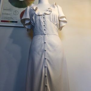 Urban Outfitters Cream Striped dress